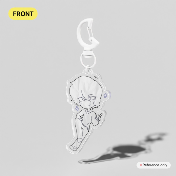 Trace Clear Acrylic Keychain