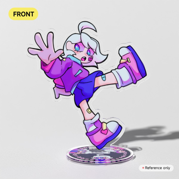 Black Light Sin Clear Acrylic Standees