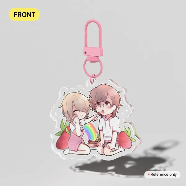 【Our Life Record】Millie & Atsushi Strawberry - Clear Acrylic Keychains
