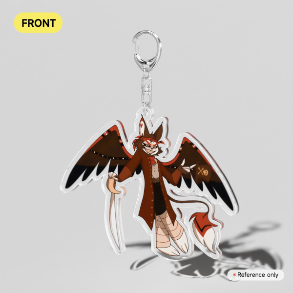 Hazbin Hotel Pirates | Pirate Captain Husk - Clear Acrylic Keychains