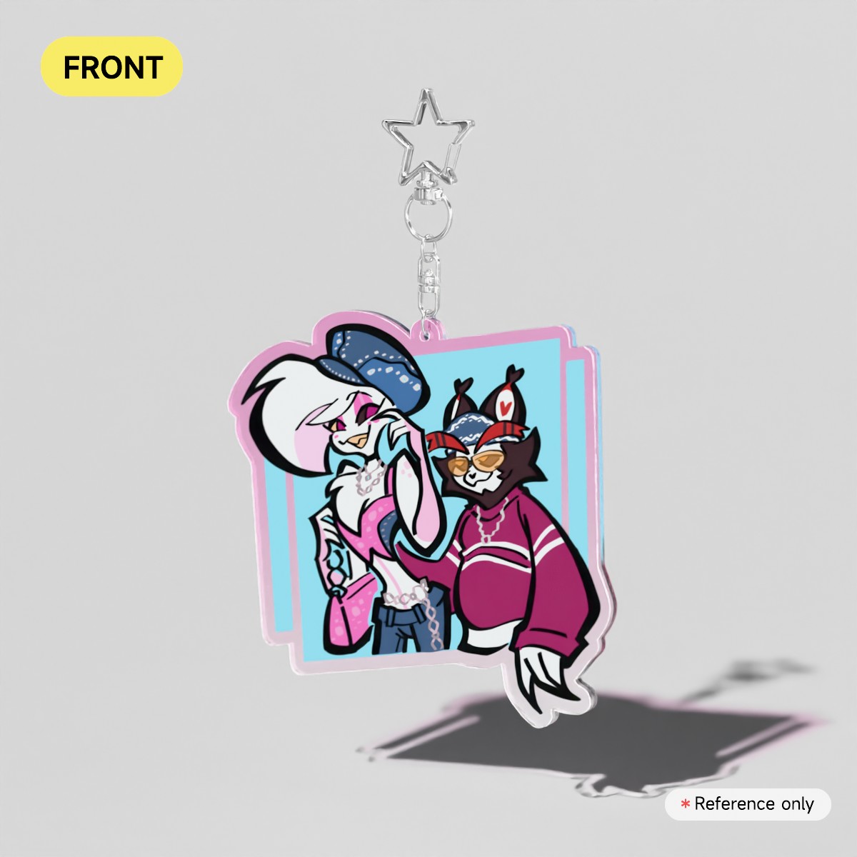 Y2K Huskerdust - Clear Acrylic Keychain