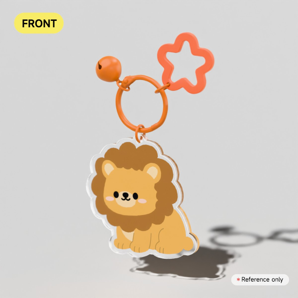 Lion Clear Acrylic Keychains