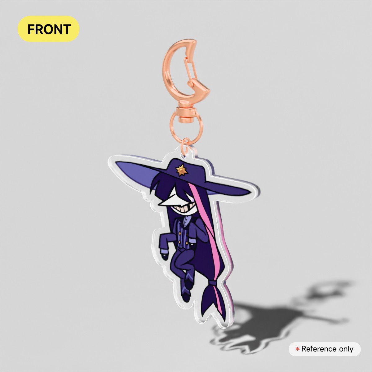 Pinstripe Acrylic Keychain