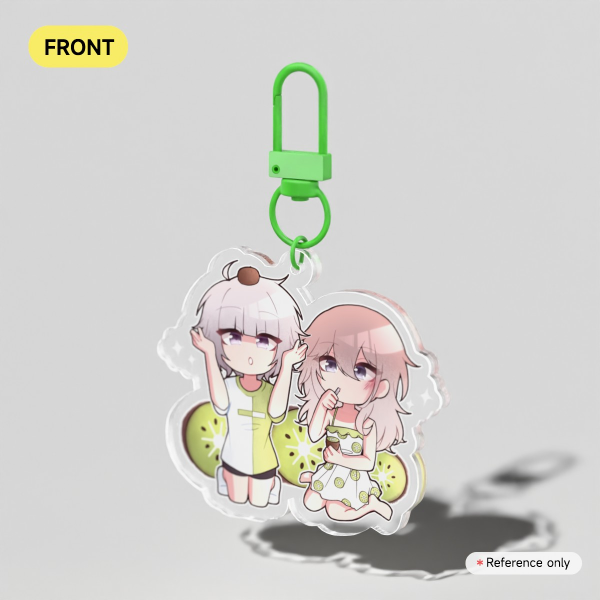 【Our Life Record】Naru & Kureha Kiwi - Clear Acrylic Keychains