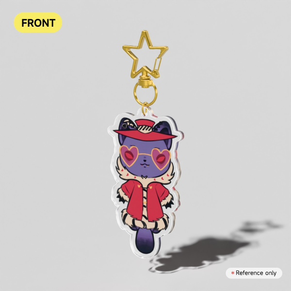 Valentino Cat Clear Acrylic Keychains