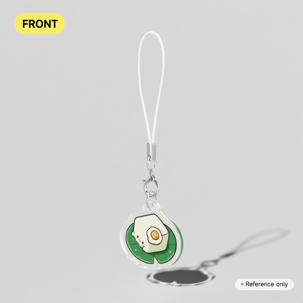 Clear Acrylic Keychains - Tofu lotus reverie