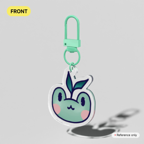 Sprout Frog Clear Acrylic Keychains