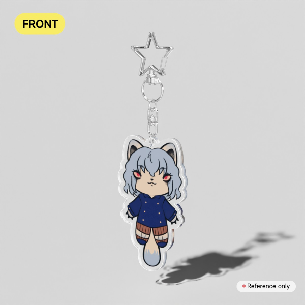 Neferpitou Cat Clear Acrylic Keychains