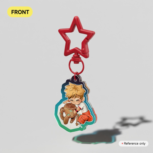 Smaller Grace Rocky Hugging Keychain