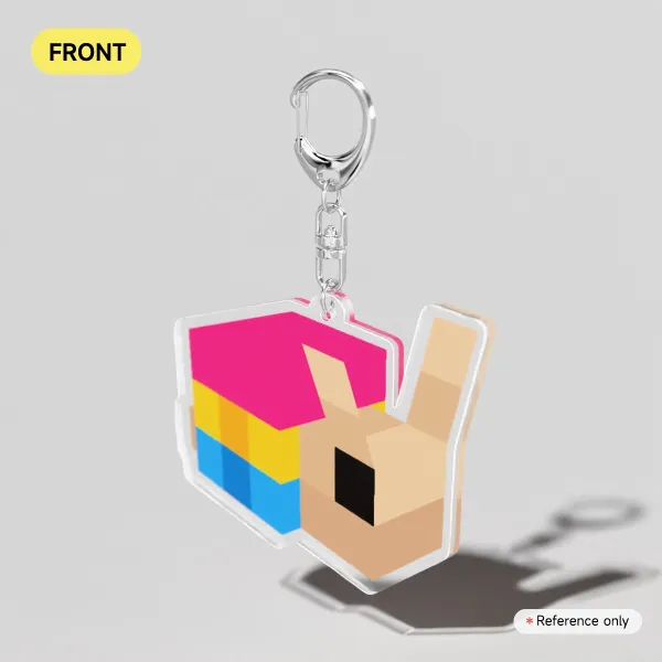 2.5 Inch Pansexual Pride Snail Acrylic Keychain
