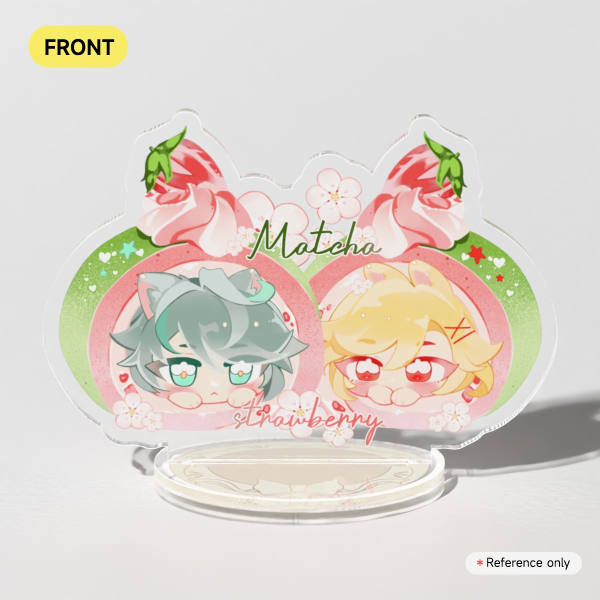 Haikaveh Matcha Strawberry Standee 🍓🌸