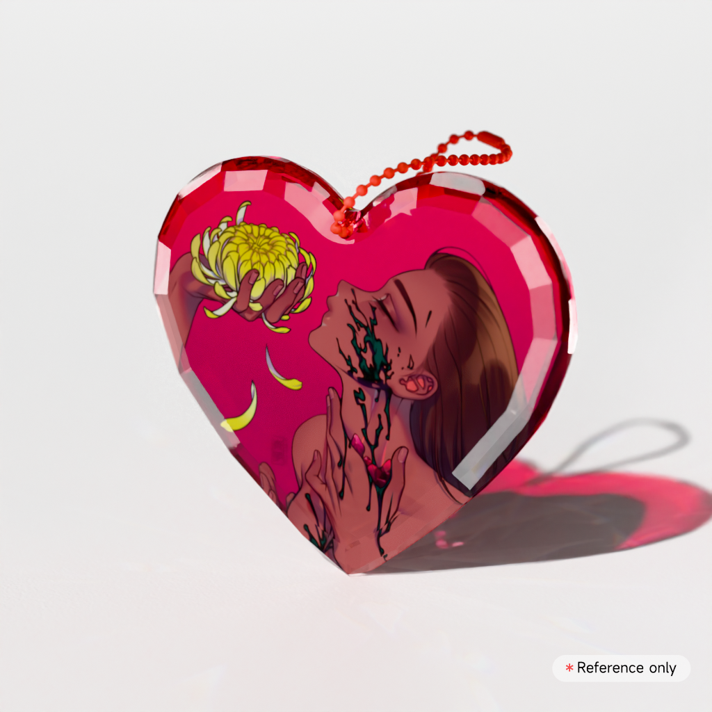 HYUNA KARMA Heart Gem Keychains