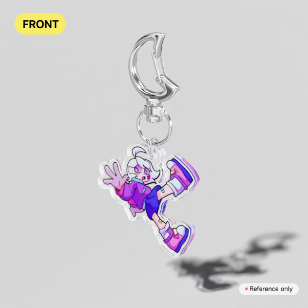 Black Light Sin Mini Acrylic Keychains