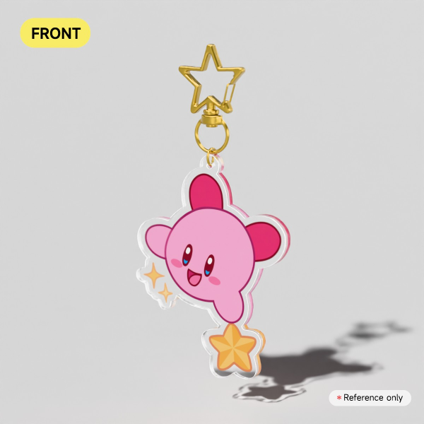 Kirby - Clear Acrylic Keychain