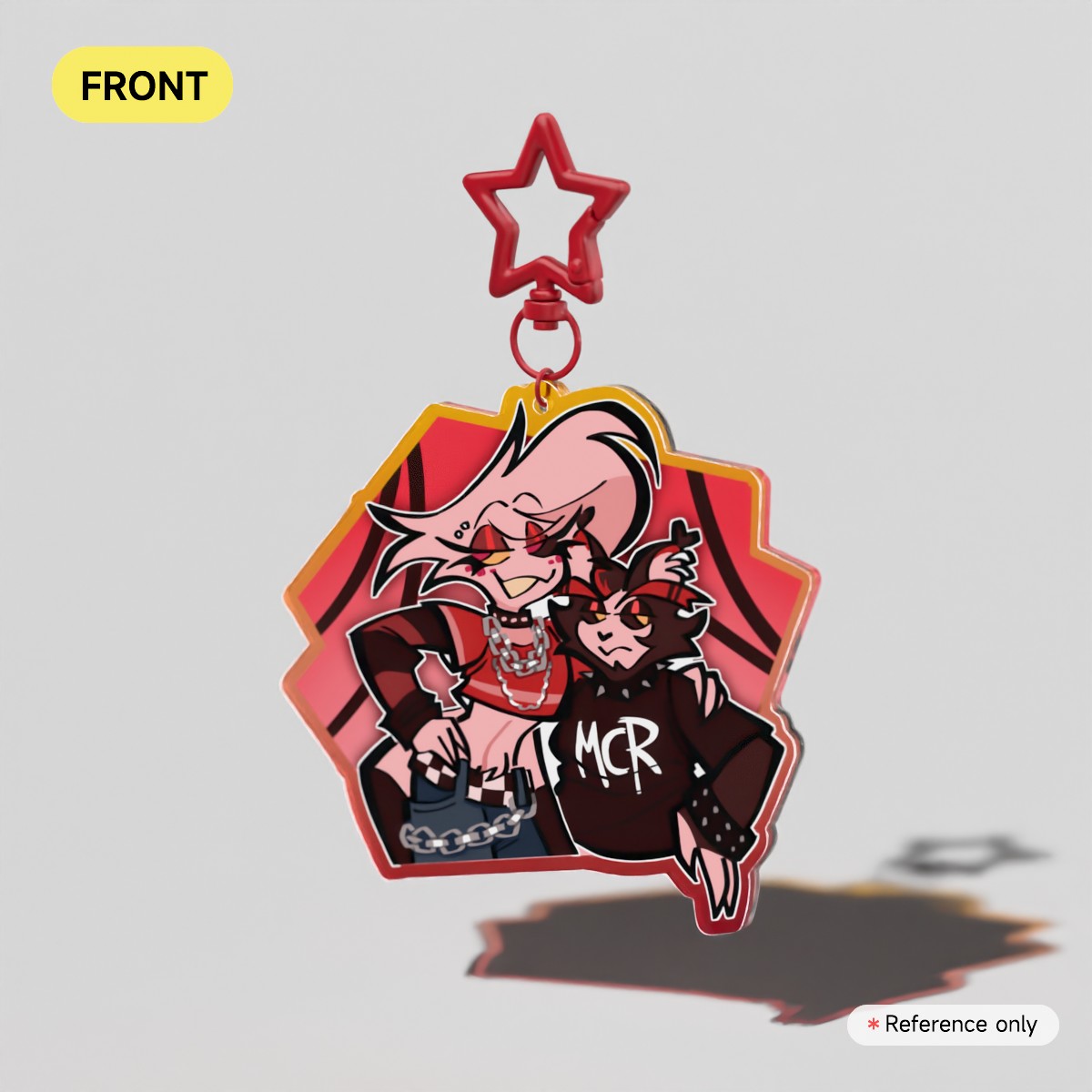 Punk Huskerdust - Clear Acrylic Keychain
