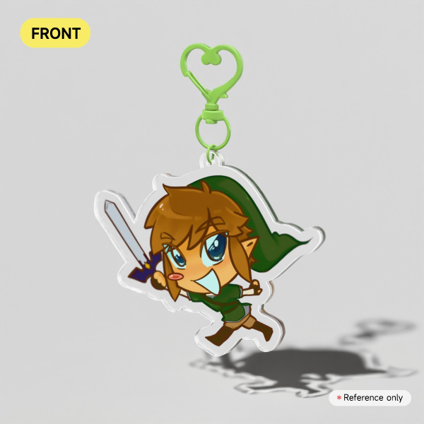 Skyward link clear acrylic keychain