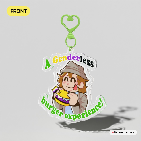 Nirvanna The Band: The Show Genderless Burger Experience Keychain (Nonbinary Ver.)