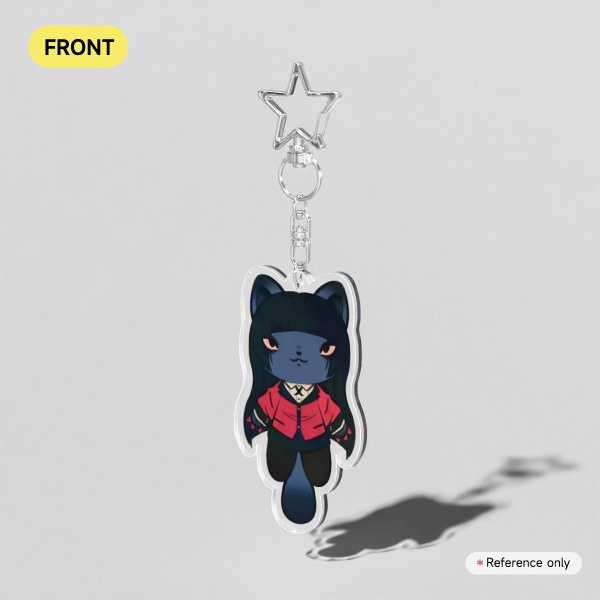 Yumeko Cat Clear Acrylic Keychains