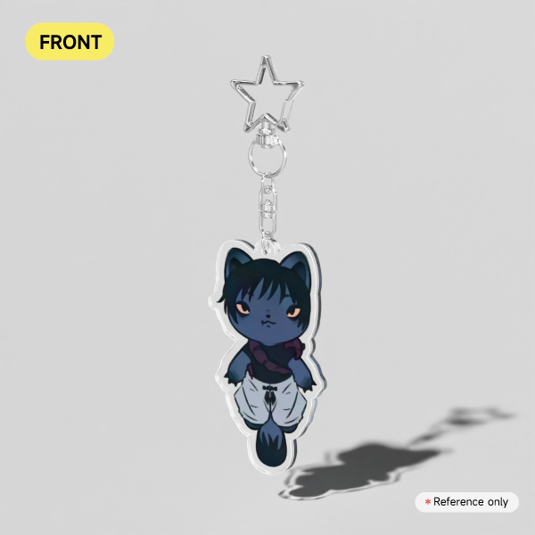 Toji 02 Cat Clear Acrylic Keychains