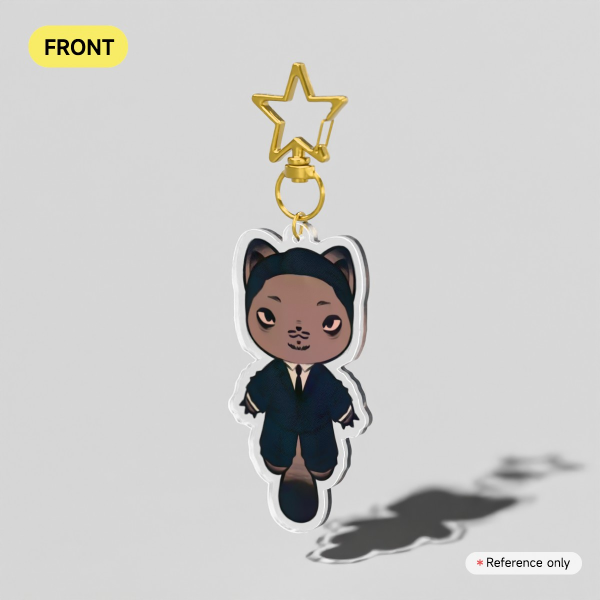 Choi Mu-Jin Cat Clear Acrylic Keychains