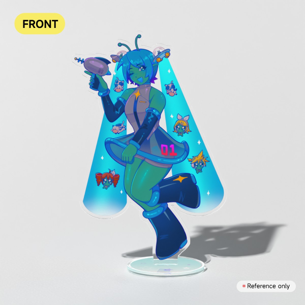 Alien Miku || Clear Acrylic Standee