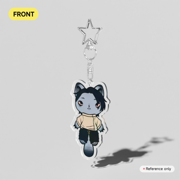 Yuta 01 Cat Clear Acrylic Keychains