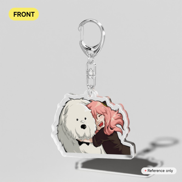 Anya and Bond Spy x Family Clear Acrylic Keychains