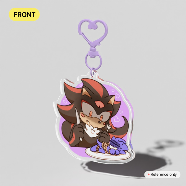 Shadow x Sonic Clear Acrylic Keychains