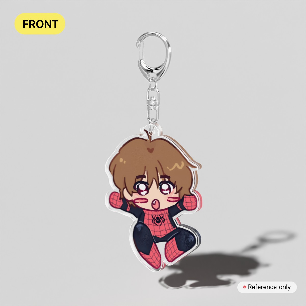 txt taehyun x spiderman keychain