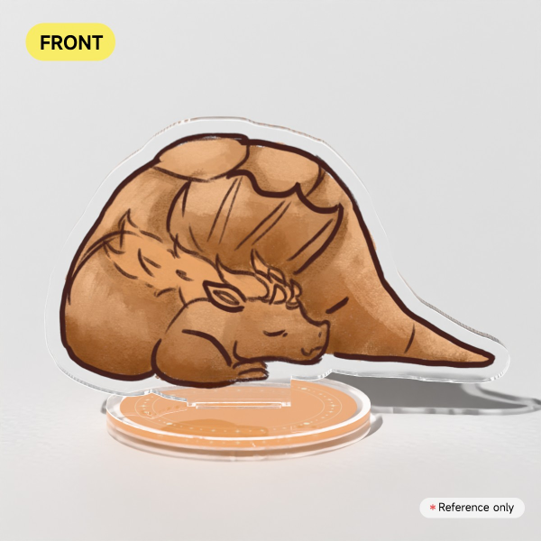 croissant dragon | acrylic standee