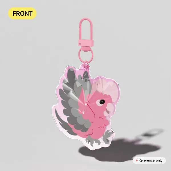 Galah - Rounded Acrylic Keychain