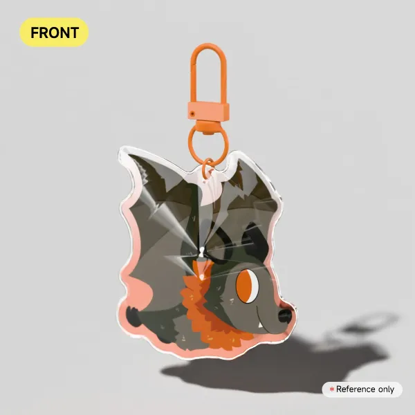 Flying Fox - Rounded Acrylic Keychain