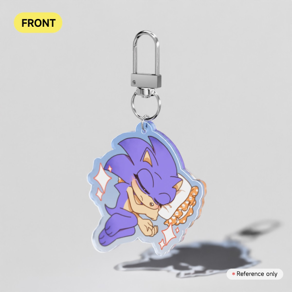 Mini Sonic Colored Edge Acrylic Keychains