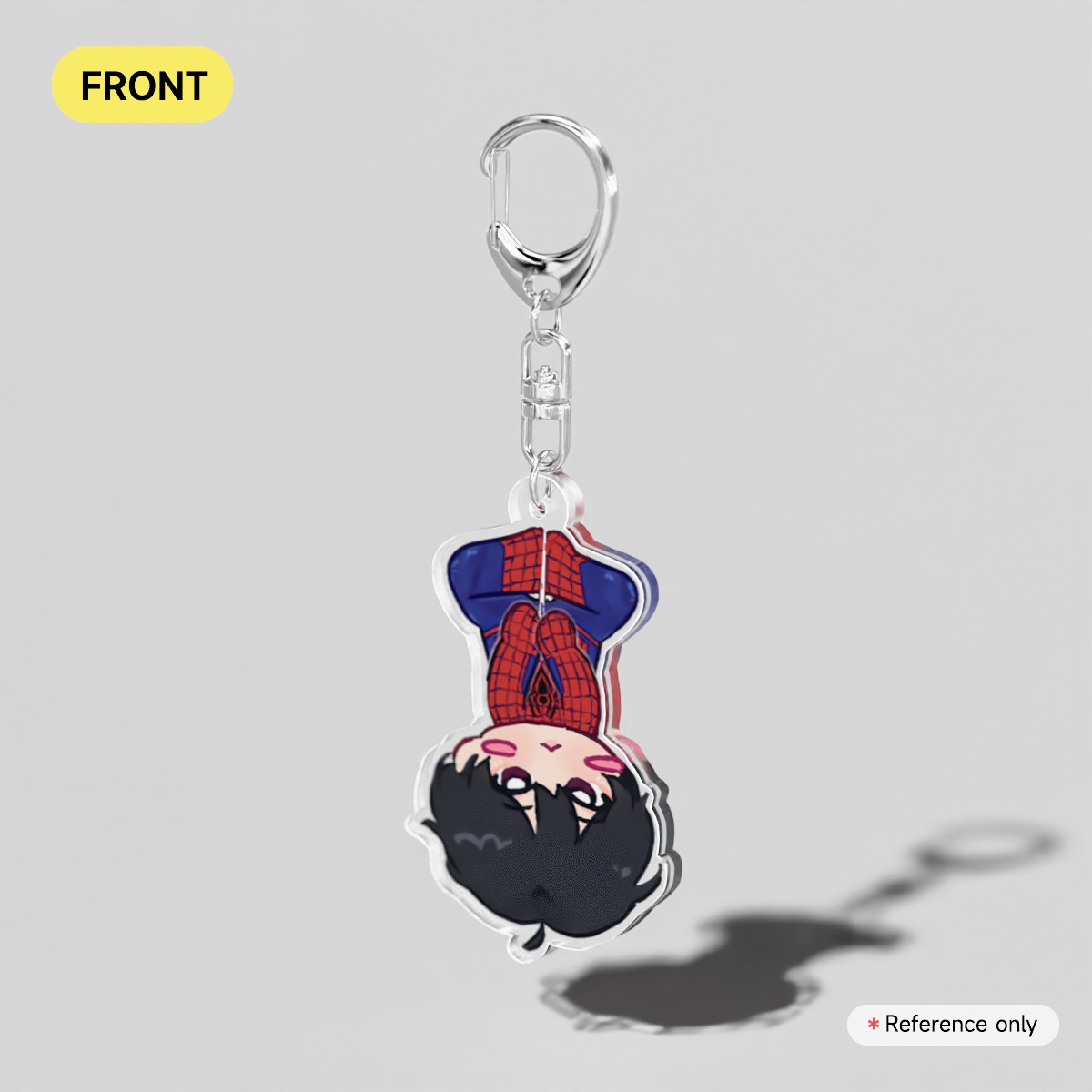 txt soobin x spiderman keychain