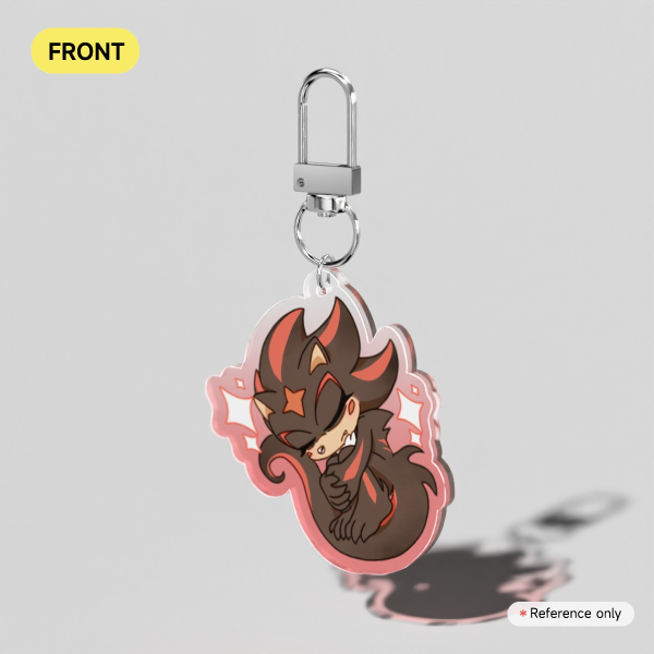 Mini Shadow Colored Edge Acrylic Keychains