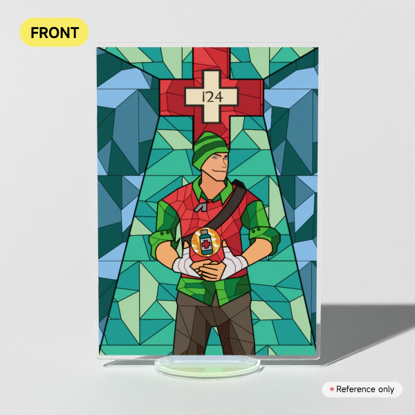 [Team Fortress 2] The Scout Stained Glass Acrylic Standees