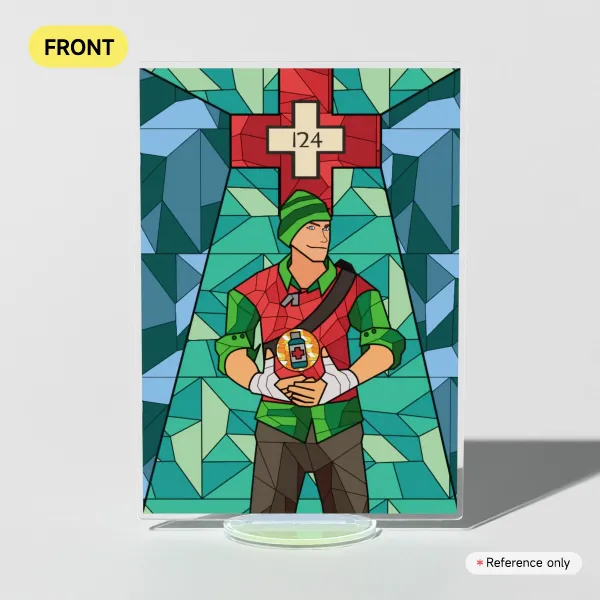 [Team Fortress 2] The Scout Stained Glass Acrylic Standees