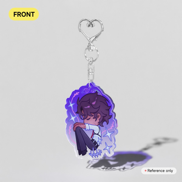 Heathcliff Patches of Violet Keychain