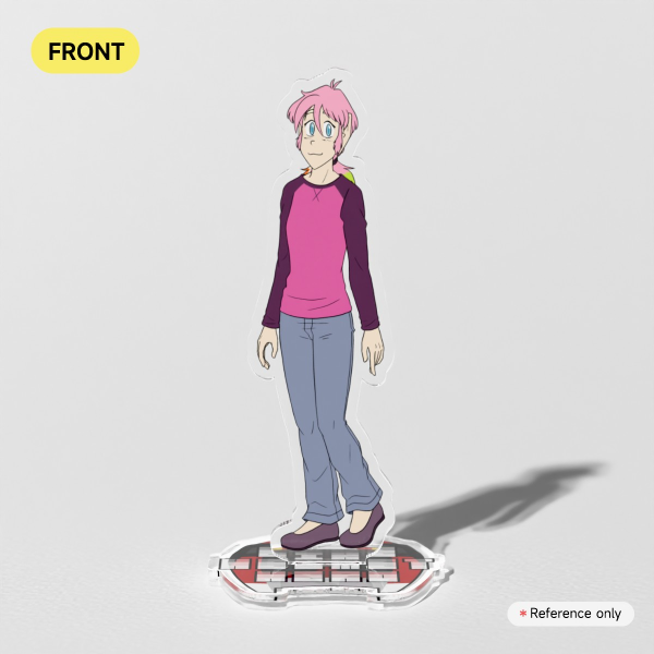 Bike Helmet Hero: Legends - Megan Wilkins (c. 2008) - Clear Acrylic Standee