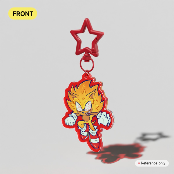 Fleetway Super Sonic Acrylic Keychain