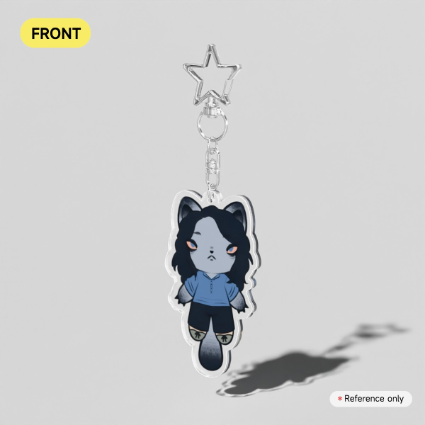 Teresa Cat Clear Acrylic Keychains