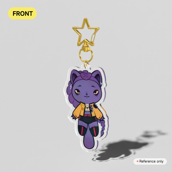 Rumi Cat Clear Acrylic Keychains
