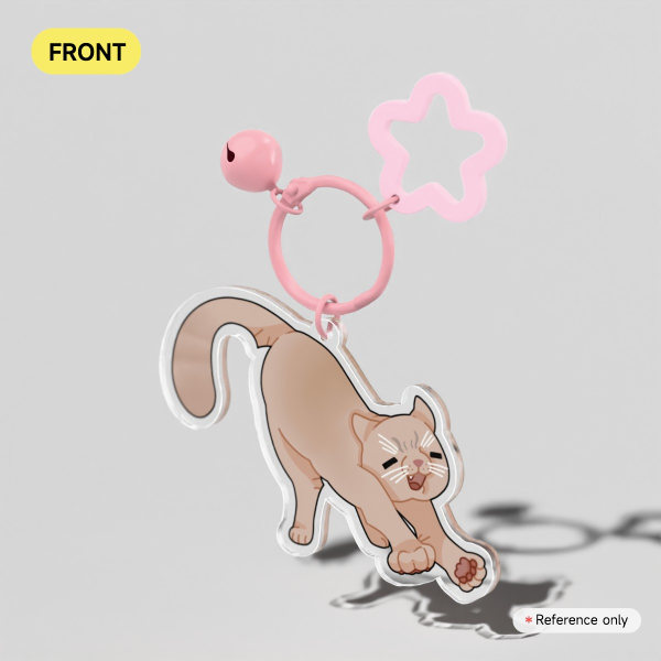 British Shorthair Fawn Solid Coat Keychain