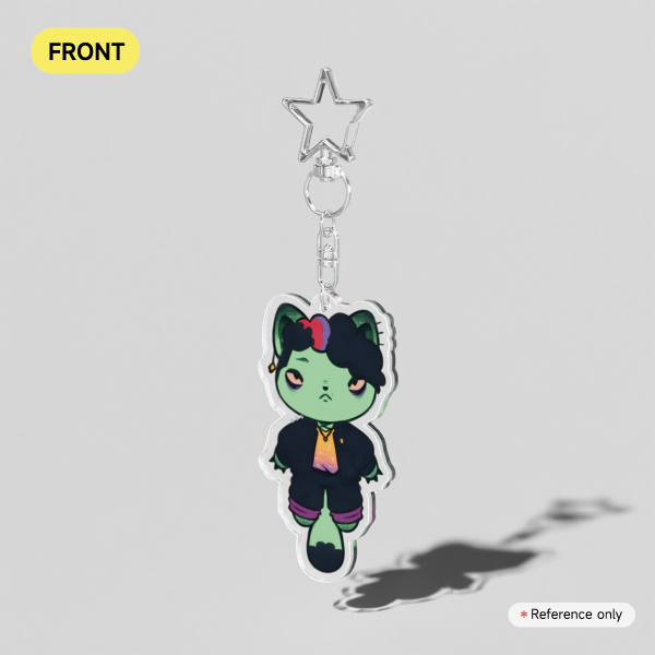 Spelldon Cat Clear Acrylic Keychains