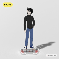 Bike Helmet Hero: Legends - Scott Griffin (c. 2003) - Clear Acrylic Standee