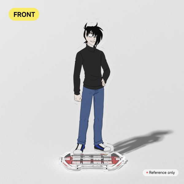Bike Helmet Hero: Legends - Scott Griffin (c. 2003) - Clear Acrylic Standee