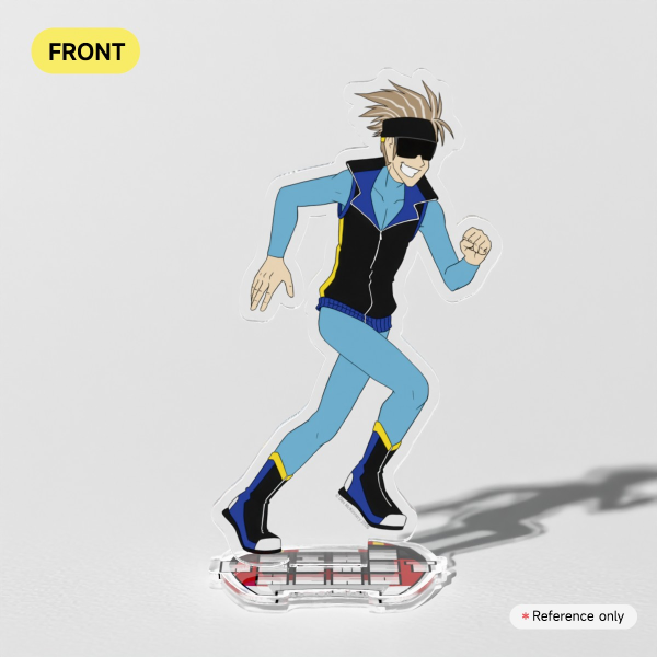 Bike Helmet Hero: Legends - Blitzwulf (c. 2003) - Clear Acrylic Standee