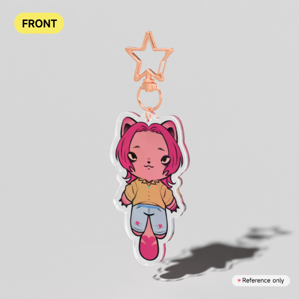 Romance Cat Clear Acrylic Keychains