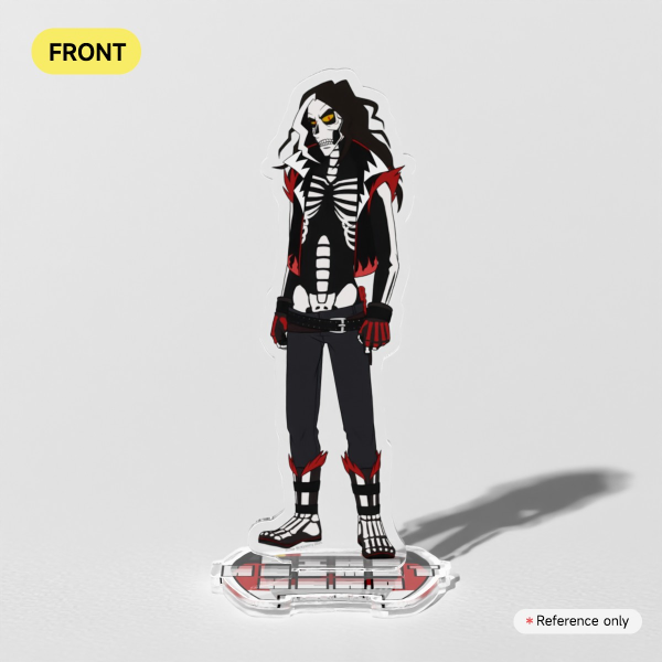 Bike Helmet Hero: Legends - Black Mashetti (c. 2009) - Clear Acrylic Standee
