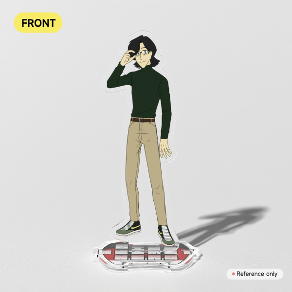Bike Helmet Hero: Legends - Gunnan Laguna (c. 1999) - Clear Acrylic Standee